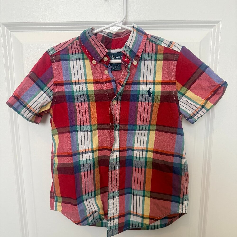 Boys Polo Ralph Lauren Short Sleeved Button down 4T